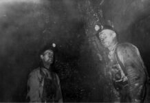 WHEN COAL WAS KING: Grover Smail, left, and George Savick