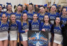 Tahoma’s Varsity and JV Cheer teams as they both continue their winning streak
