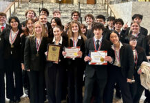 THS’ We The People team came home with a first place trophy