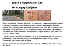 Buy A Commemorative Tile on the Memory Walkway